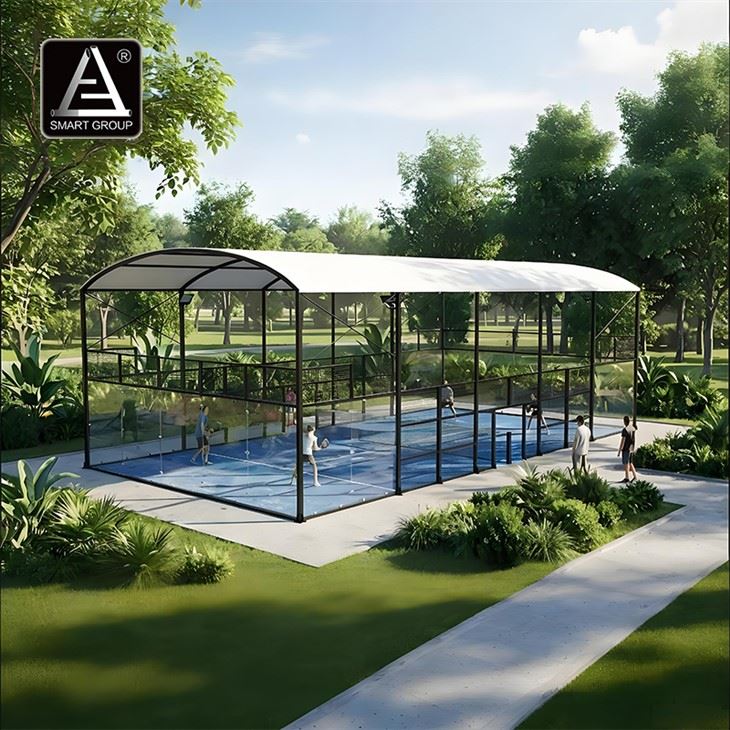 Smart Padel - 4 Padel Court with PC Sheet Roofing