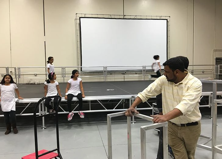 school aluminum stage 